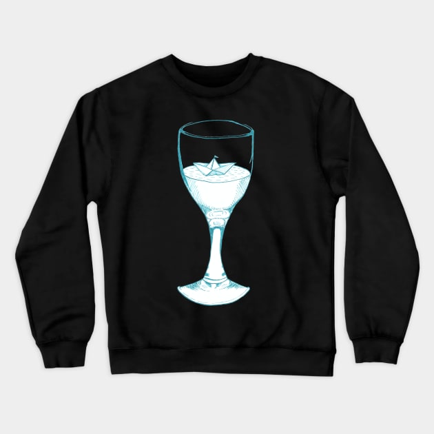 Origami cocktail Crewneck Sweatshirt by Créa'RiBo